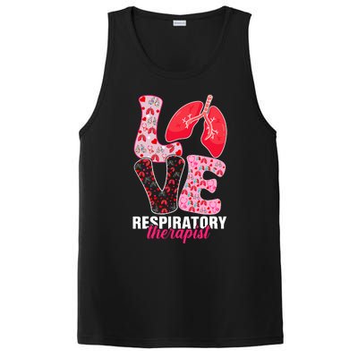 Lung Doctor ValentineS Day Love Heart Respiratory Therapist PosiCharge Competitor Tank