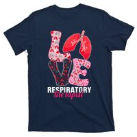 Lung Doctor ValentineS Day Love Heart Respiratory Therapist T-Shirt