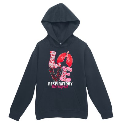 Lung Doctor ValentineS Day Love Heart Respiratory Therapist Urban Pullover Hoodie