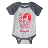 Lung Doctor ValentineS Day Love Heart Respiratory Therapist Infant Baby Jersey Bodysuit