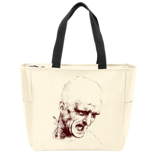 Leonardo Da Vinci Shouting Soldier Zip Tote Bag