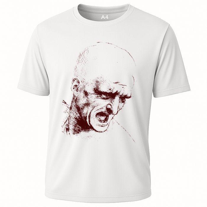 Leonardo Da Vinci Shouting Soldier Cooling Performance Crew T-Shirt
