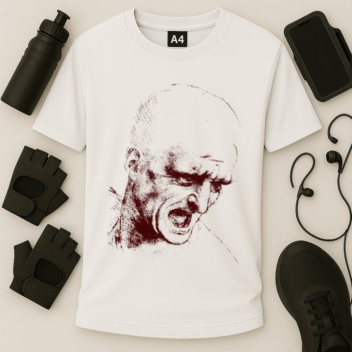 Leonardo Da Vinci Shouting Soldier Cooling Performance Crew T-Shirt