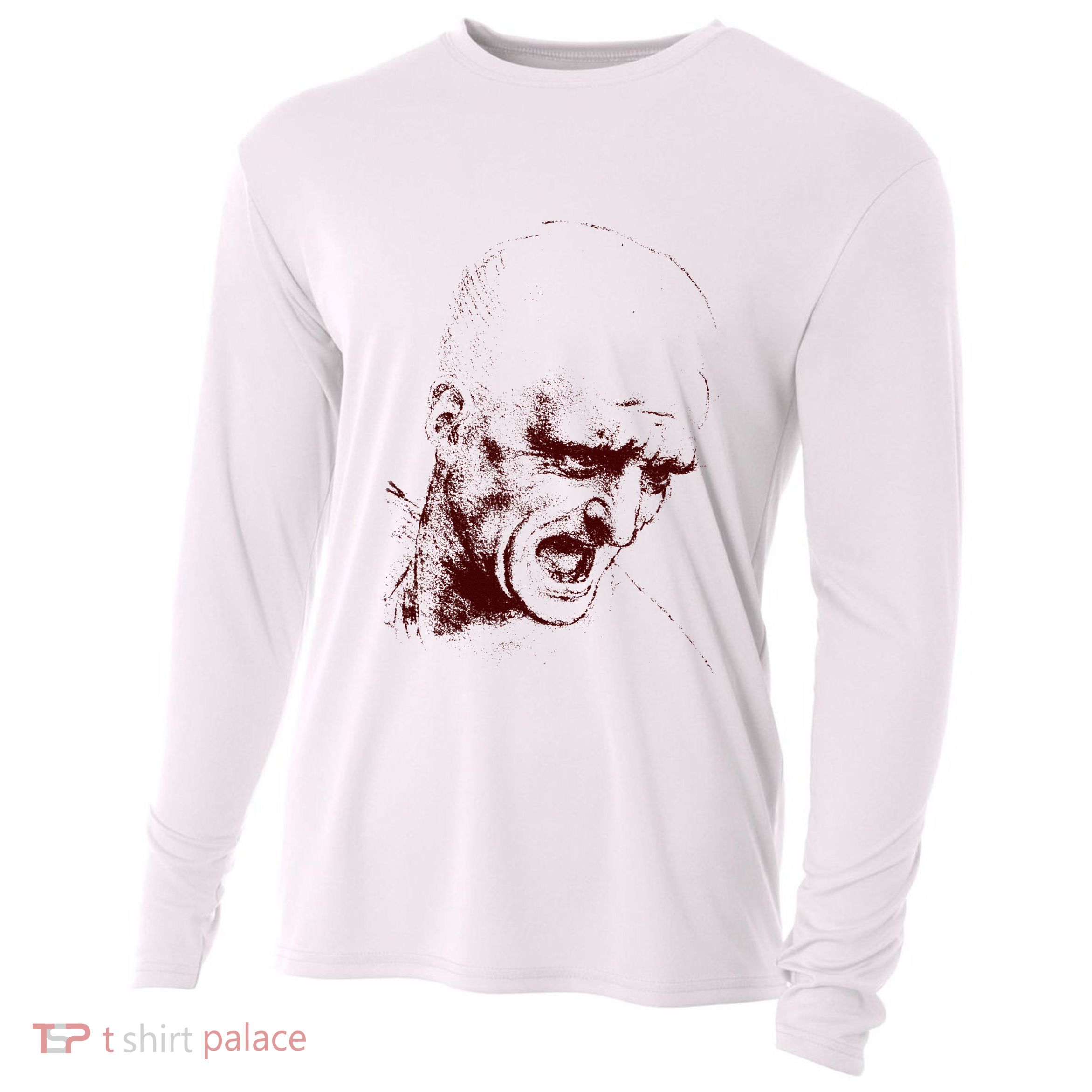Leonardo Da Vinci Shouting Soldier Cooling Performance Long Sleeve Crew