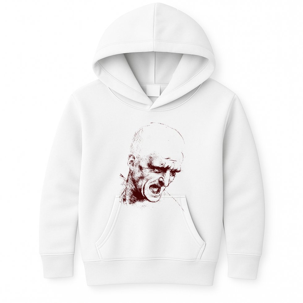 Leonardo Da Vinci Shouting Soldier Kids Hoodie