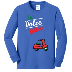 La Dolce Vita Italy Gift Kids Long Sleeve Shirt