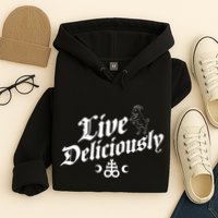 Live Deliciously Witchcraft Occult Hoodie