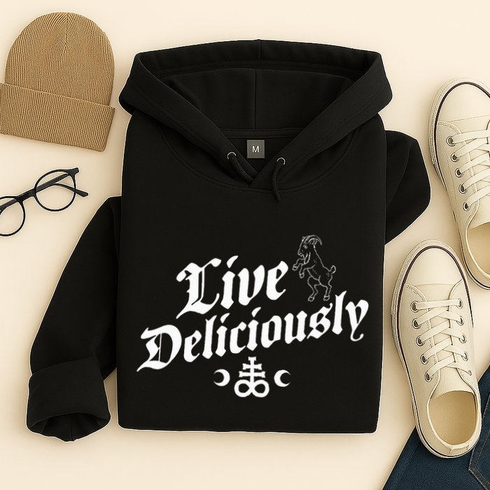 Live Deliciously Witchcraft Occult Hoodie