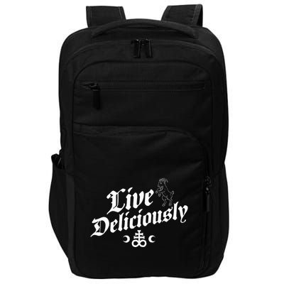 Live Deliciously Witchcraft Occult Impact Tech Backpack
