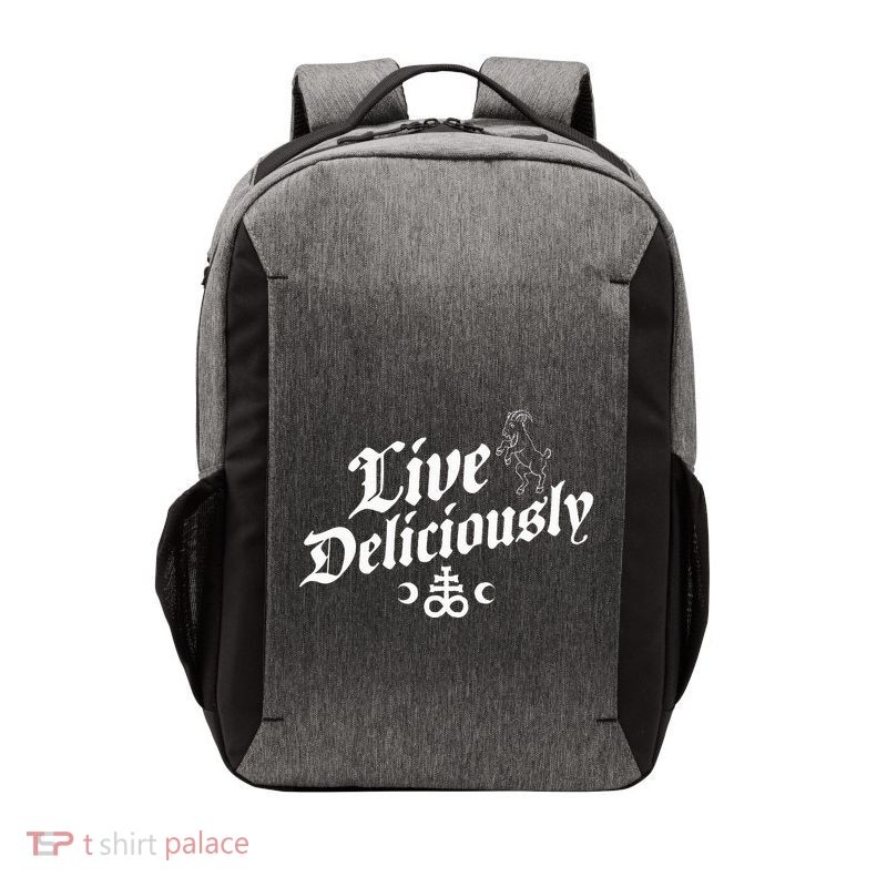 Live Deliciously Witchcraft Occult Vector Backpack
