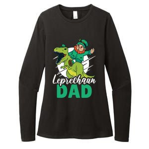 Leprechaun Dad With A Dinosaur Or Trex For St Patrick's Day Gift Womens CVC Long Sleeve Shirt