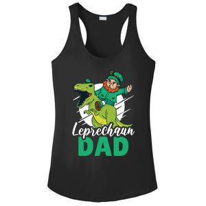 Leprechaun Dad With A Dinosaur Or Trex For St Patrick's Day Gift Ladies PosiCharge Competitor Racerback Tank