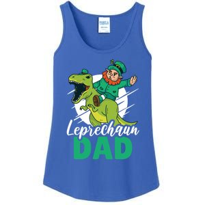 Leprechaun Dad With A Dinosaur Or Trex For St Patrick's Day Gift Ladies Essential Tank