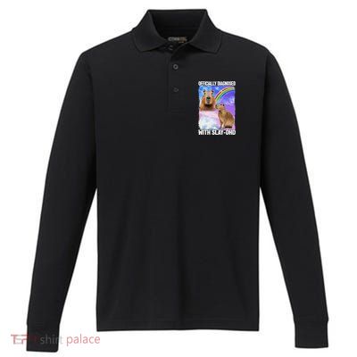 Ly Diagnosed With Slaydhd Performance Long Sleeve Polo