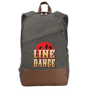 Line Dance Western Country Cotton Canvas Backpack