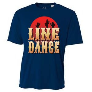 Line Dance Western Country Cooling Performance Crew T-Shirt