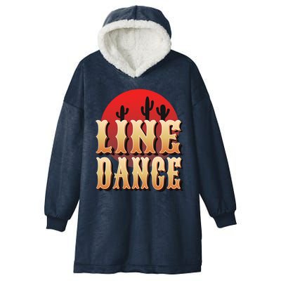 Line Dance Western Country Hooded Wearable Blanket