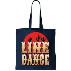 Line Dance Western Country Tote Bag