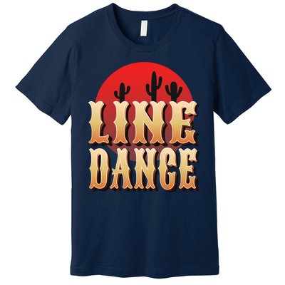 Line Dance Western Country Premium T-Shirt