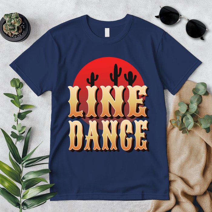 Line Dance Western Country Premium T-Shirt