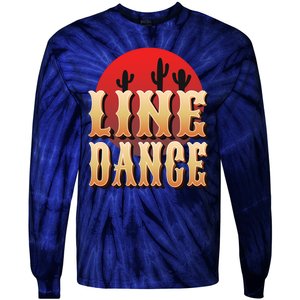 Line Dance Western Country Tie-Dye Long Sleeve Shirt