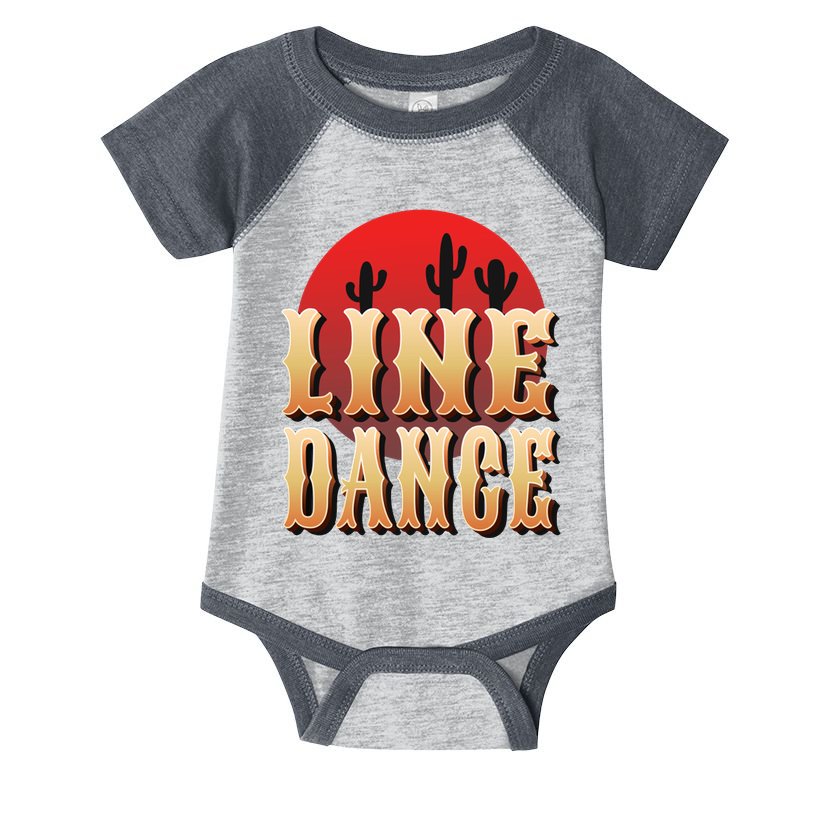 Line Dance Western Country Infant Baby Jersey Bodysuit