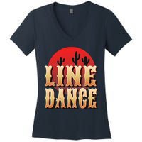 Line Dance Western Country Women's V-Neck T-Shirt