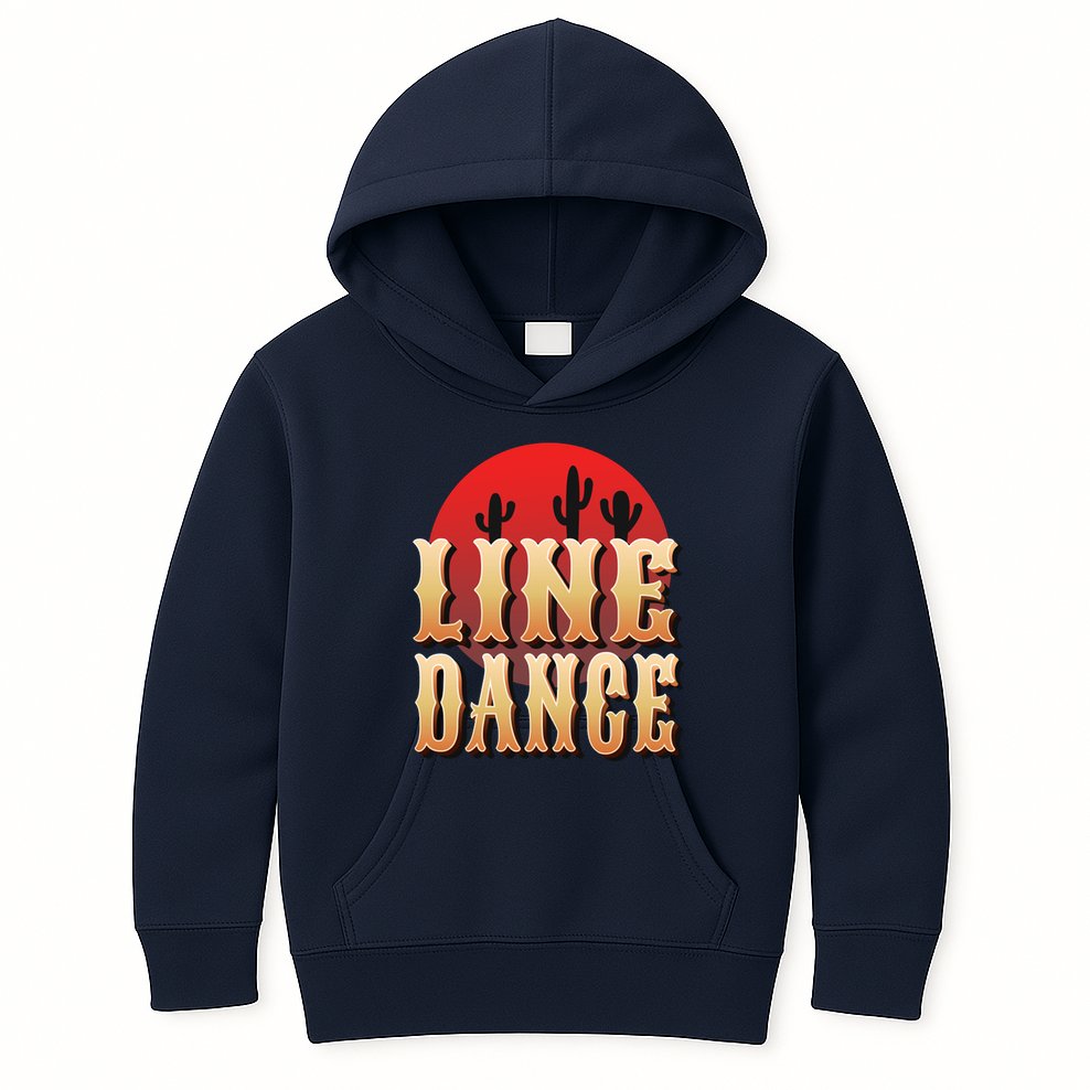 Line Dance Western Country Kids Hoodie