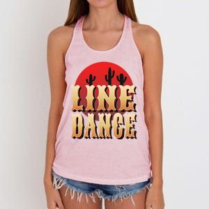 Line Dance Western Country Women's Knotted Racerback Tank