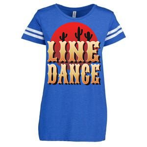 Line Dance Western Country Enza Ladies Jersey Football T-Shirt