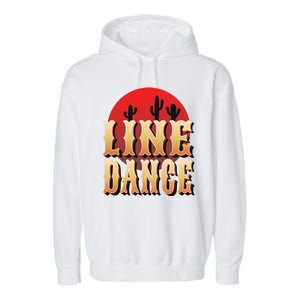 Line Dance Western Country Garment-Dyed Fleece Hoodie