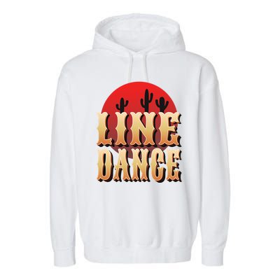 Line Dance Western Country Garment-Dyed Fleece Hoodie