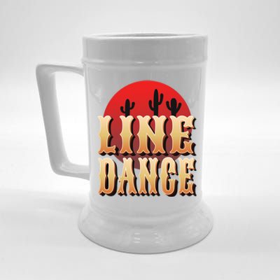 Line Dance Western Country Beer Stein