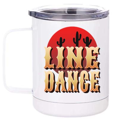 Line Dance Western Country 12 oz Stainless Steel Tumbler Cup