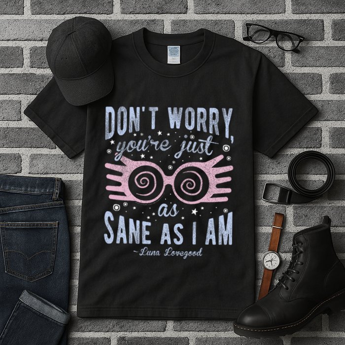 Luna Dont Worry Youre Just As Sane As I Am Tall T-Shirt