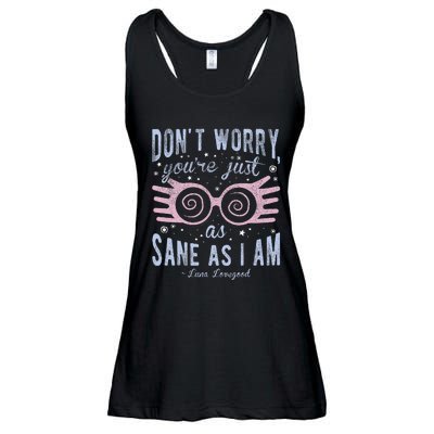 Luna Dont Worry Youre Just As Sane As I Am Ladies Essential Flowy Tank