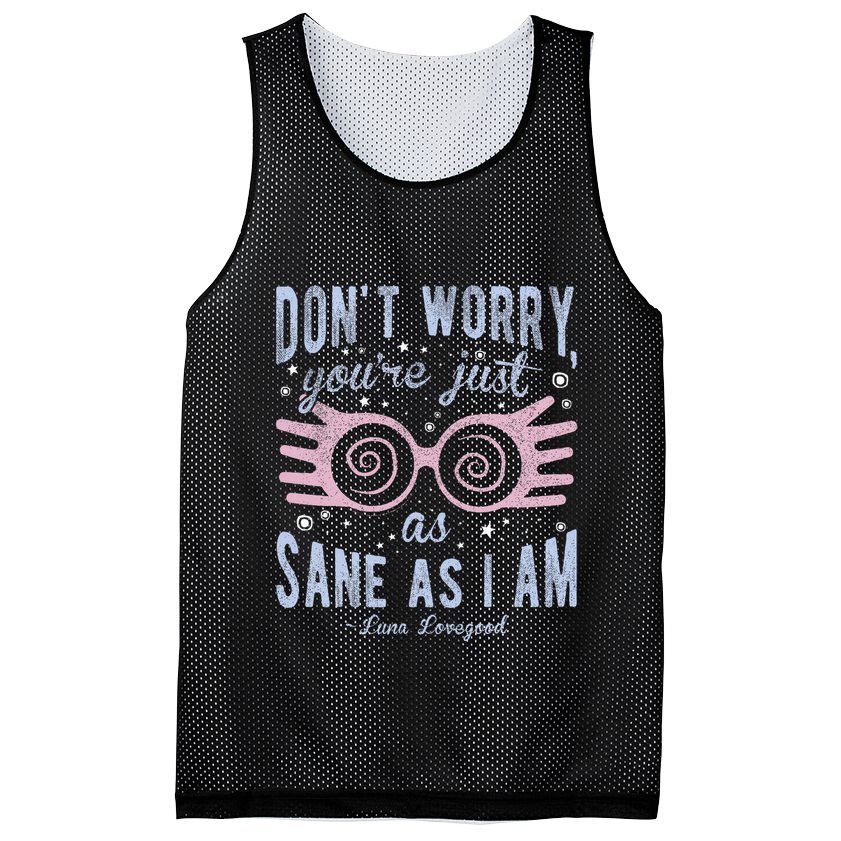 Luna Dont Worry Youre Just As Sane As I Am Mesh Reversible Basketball Jersey Tank