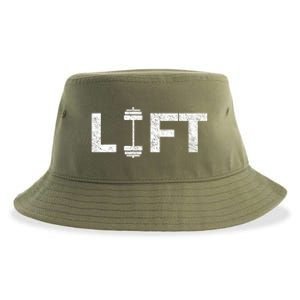 Lift Deadlifting Weightlifting Weightlift Weightlifter Funny Gift Sustainable Bucket Hat