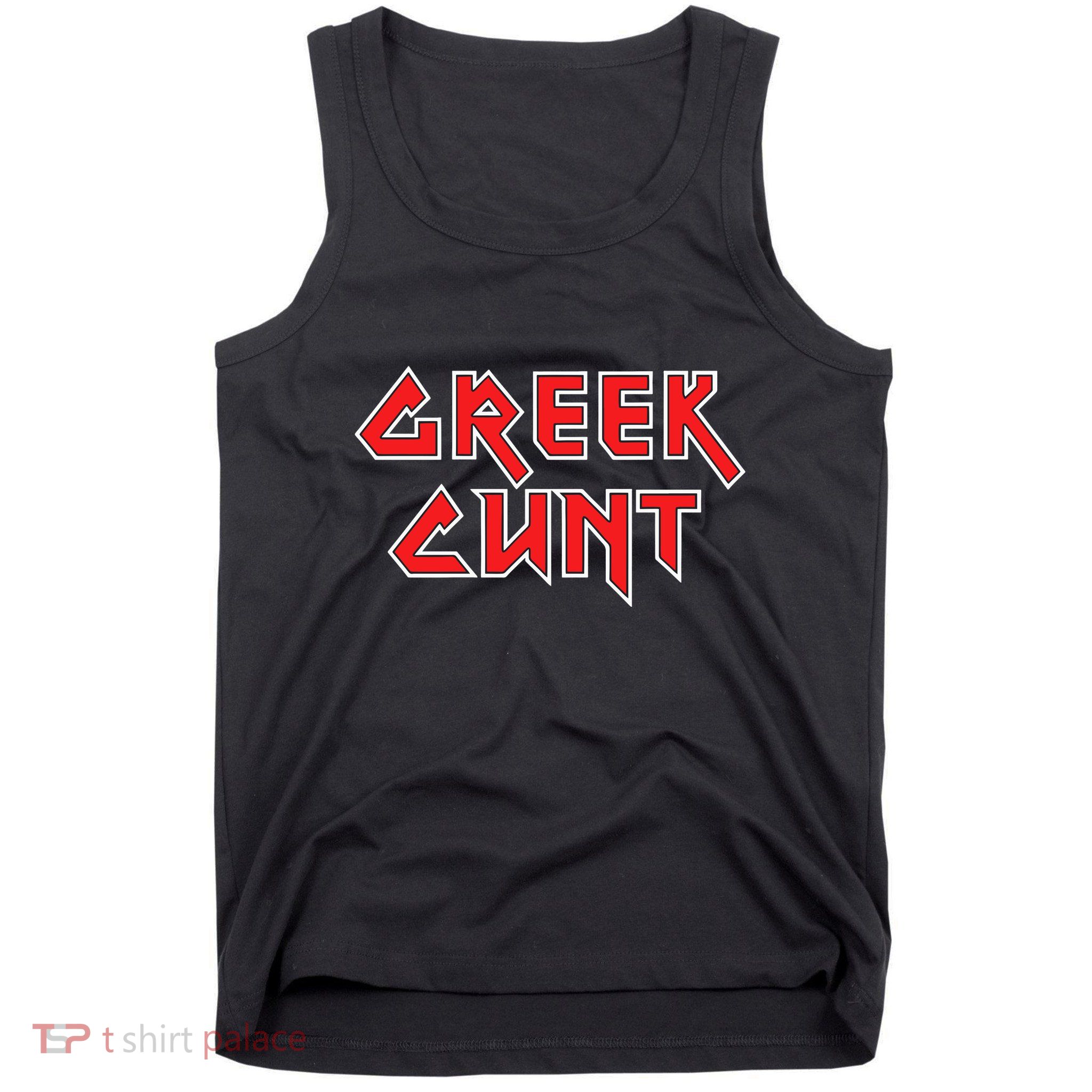 Leana Dolci Wearing Greek Cunt Tank Top