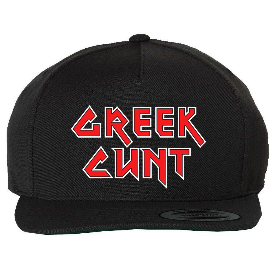 Leana Dolci Wearing Greek Cunt Wool Snapback Cap