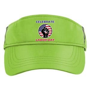 Labor Day With American Flag For Worker And Employees Holiday Cute Gift Adult Drive Performance Visor