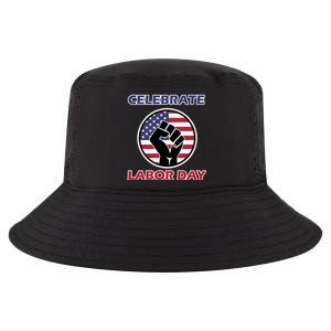 Labor Day With American Flag For Worker And Employees Holiday Cute Gift Cool Comfort Performance Bucket Hat