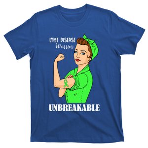 Lyme Disease Warrior Unbreakable Gift Awareness Gift Cool Gift T-Shirt