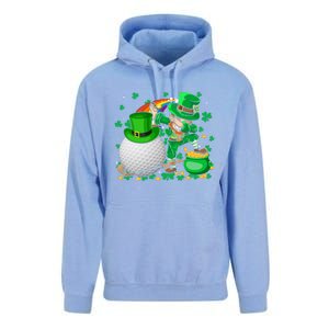 Leprechaun Dabbing With Golf St Patrick's Day Golf Player Funny Gift Unisex Surf Hoodie