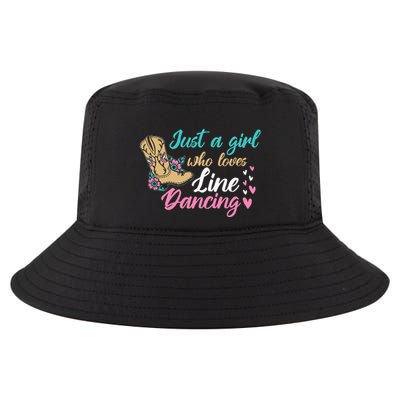 Line Dancing Western Just A Girl Who Loves Line Dancing Cool Comfort Performance Bucket Hat