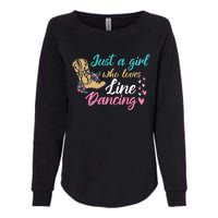 Line Dancing Western Just A Girl Who Loves Line Dancing Womens California Wash Sweatshirt