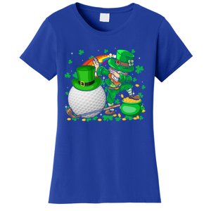 Leprechaun Dabbing With Golf St Patrick's Day Golf Player Gift Women's T-Shirt