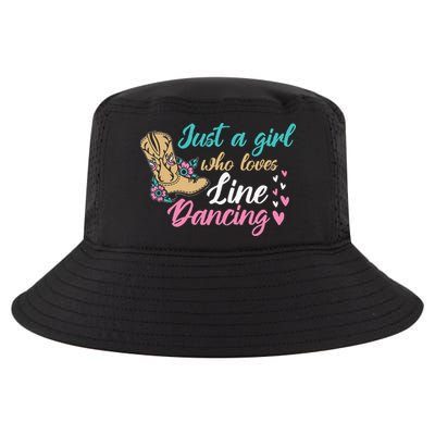 Line Dancing Western Just A Girl Who Loves Line Dancing Cool Comfort Performance Bucket Hat