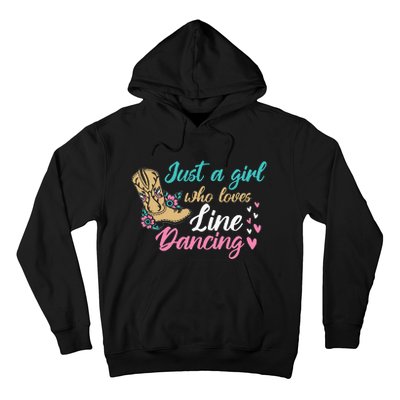 Line Dancing Western Just A Girl Who Loves Line Dancing Hoodie