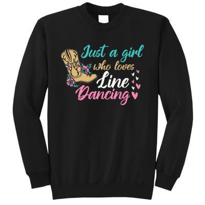 Line Dancing Western Just A Girl Who Loves Line Dancing Sweatshirt